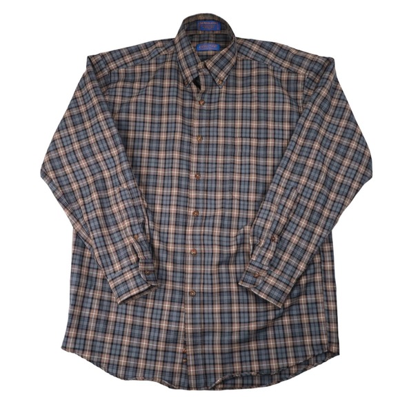 Sir Pendleton %100 Wool Button Down Shirt - Picture 1 of 7
